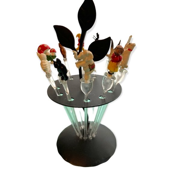 ON HOLD West German Fairytale Midcentury Cocktail Stirrers - Picture 1 of 6